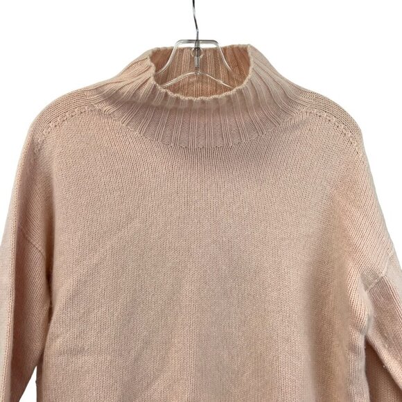 Knititude Women’s Long Sleeve Mock Neck Pink Sweater Wool Cashmere Blend XS - Picture 2 of 9